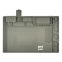 Мат силіконовий, термостійкий RF4 RF-PO11, для ремонту портативної техніки та розкладки запчастин (455x300мм)