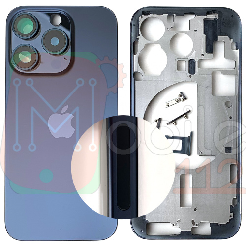 Корпус Apple iPhone 15 Pro у зборі (синій, Blue Titanium US без SIM)