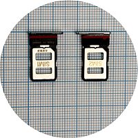 Тримач Sim картки Xiaomi Poco F6 Pro (сріблястий на 2 SIM)