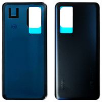 Задняя крышка Xiaomi 12T Pro со стеклом камеры (черная)