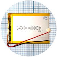 Аккумулятор универсальный 406080 80 х 60 х 3 мм 2500 mAh 3.7V