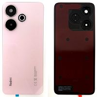 Задня кришка Xiaomi Redmi 13 (рожева Original New зі склом камери)