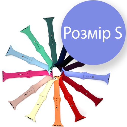 Силіконовий ремінець тонкий Apple Watch 38 - 40 мм (фіолетовий S) Силіконовий ремінець тонкий Apple Watch 38 - 40 мм (фіолетовий S)