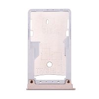 Держатель Sim карты и карты памяти Xiaomi Mi Max, Mi Max Pro (золотистый 2 SIM (1 SIM + Micro SD))