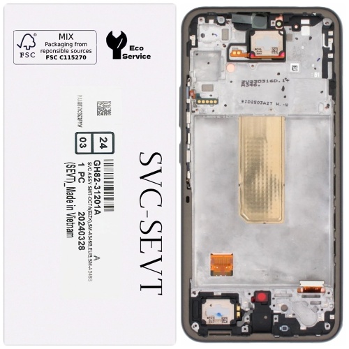 Дисплей Samsung Galaxy A34 A346 з тачскріном (оригінал 100% Service Pack з рамкою)