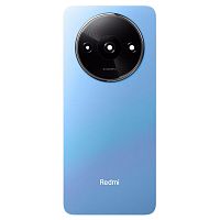 Задняя крышка Xiaomi Redmi A3 (голубая со стеклом камеры)