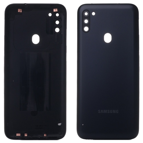 Задня кришка Samsung Galaxy M11 M115F (чорна оригінал Китай зі склом камери) Задня кришка Samsung Galaxy M11 M115F (чорна оригінал Китай зі склом камери)