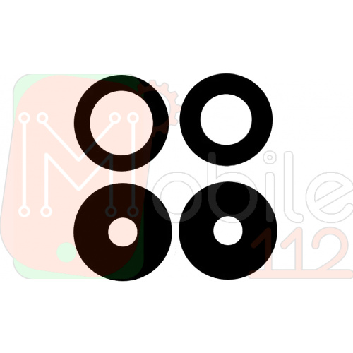 Скло камери Realme 8, 8 Pro (чорне комплект 4 шт)