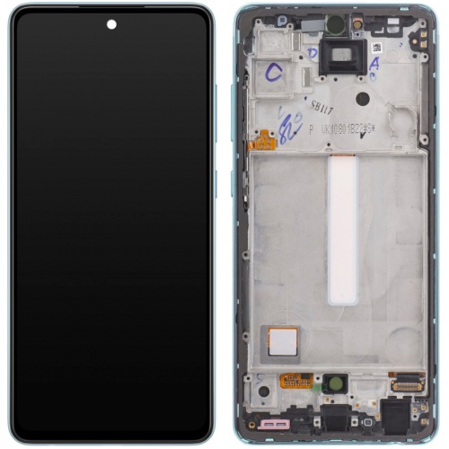 Дисплей Samsung Galaxy A52 A526 A525 A528 + тачскрин (OLED Small LCD с синей рамкой)