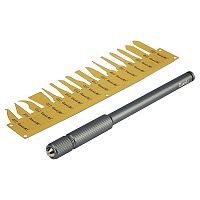 Набір для ремонту друкованих плат та мікросхем QianLi 011-2 (ручка 012 з цангою, 16 прецизійних металевих лопаток)