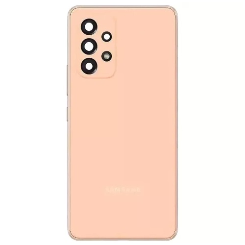 Задня кришка Samsung Galaxy A53 5G A536B (помаранчева зі склом камери)