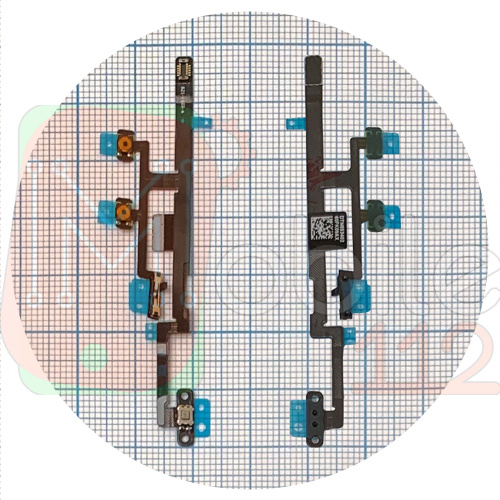 Шлейф Apple iPad Mini 2, iPad Mini 3 з кнопками гучності та ввімкнення (AAA)