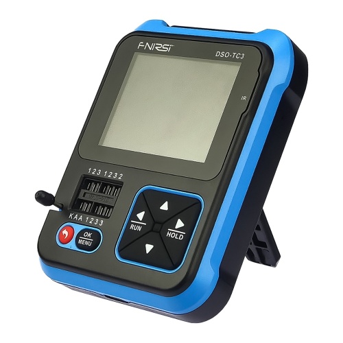 Осцилограф портативний цифровий Fnirsi DSO-TC3, 3в1, ESR тестер, PWM/AWG генератор сигналів, 500кГц, 10МSa/s, USB Type-C, 5V/1A