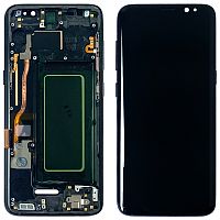 Дисплей Samsung Galaxy S8 G950F + тачскрин (OLED с черной рамкой)
