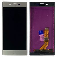 Дисплей Sony Xperia XZ F8331 F8332 + тачскрин (серебристый оригинал Китай)