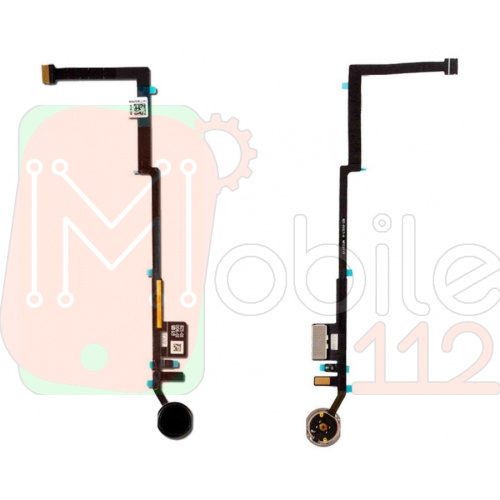 Шлейф Apple iPad 9.7 2017, iPad 9.7 2018 з кнопкою меню Home (чорний оригінал Китай)