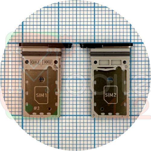 Тримач Sim картки Samsung Galaxy S21 FE 5G G990 (сірий на 2 SIM)