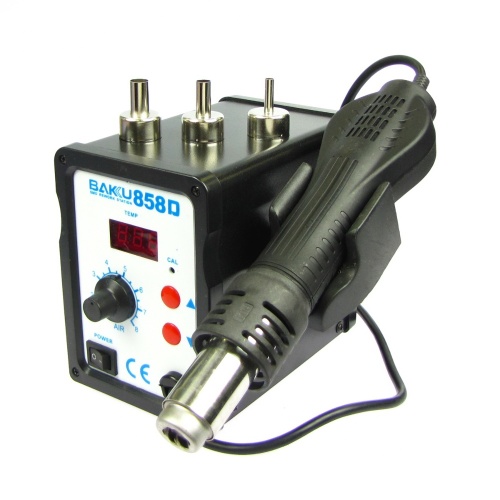 Паяльна станція Baku BK858D, фен з цифровим блоком регулювання (220V, 700W) фото 2