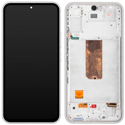 Дисплей Samsung Galaxy A54 A546 + тачскрин (OLED Big Glass с серебристой рамкой)