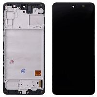 Дисплей Samsung Galaxy M31s M317F з тачскріном та рамкою (OLED Small LCD)