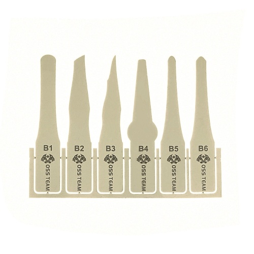 Набір для ремонту друкованих плат та мікросхем Aida W120+ (ручка з цангою, 27 тонких металевих лопаток) фото 4