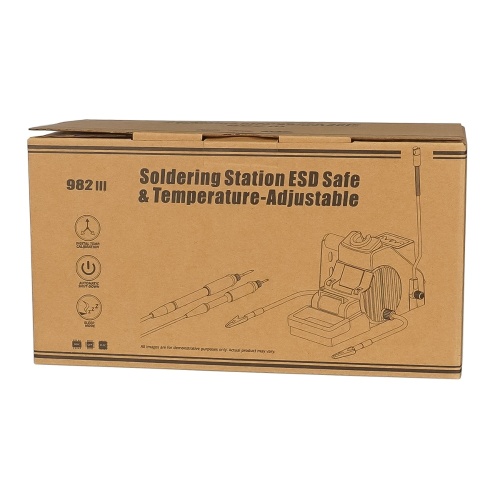 Паяльна станція прецизійна WEP 982-III (2 паяльники стандарту JBC 115 і 210, LED дисплей, 40W, 90°C - 450°C) фото 8