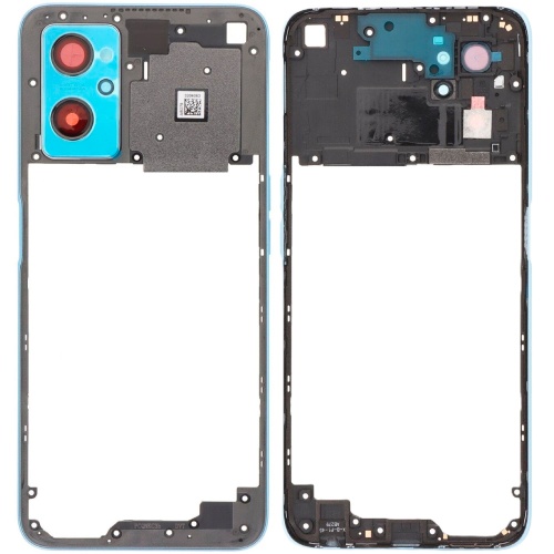 Рамка корпусу Realme 9i RMX3491 (блакитна)
