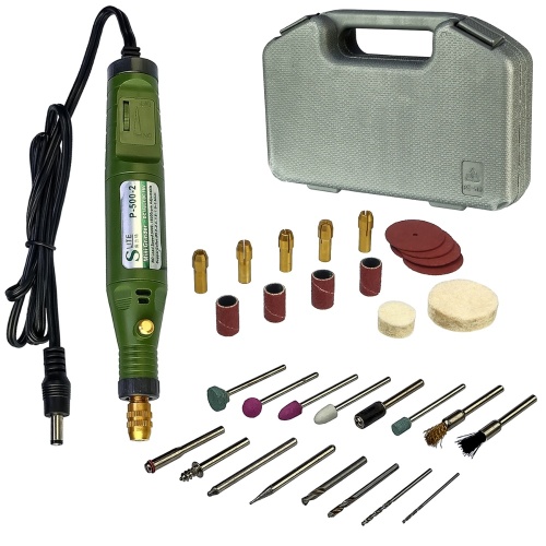 Бормашина в кейсі Slite P-500-2 Mini (набір насадок для гравіювання, шліфування, полірування, рег. крутного моменту, 18V 20W) Бормашина в кейсі Slite P-500-2 Mini (набір насадок для гравіювання, шліфування, полірування, рег. крутного моменту, 18V 20W)