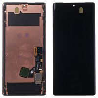 Дисплей Google Pixel 6 Pro + тачскрин (оригинал REF с рамкой и сканером)