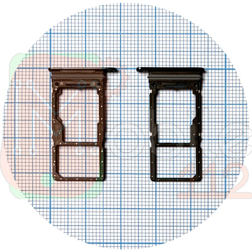 Тримач SIM карти Samsung Galaxy A73 5G A736B (чорний 2 SIM (1 SIM + Micro SD))
