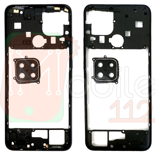 Рамка корпусу Oppo A15, A15S, A35 (чорна)