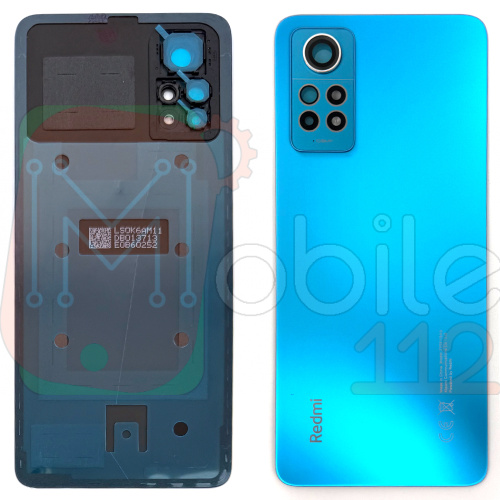 Задня кришка Xiaomi Redmi Note 12 Pro 4G (синя, Ice Blue Original New зі склом камери)