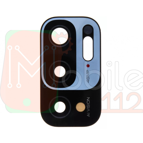 Скло камери Xiaomi Redmi Note 10 5G (з чорною рамкою)