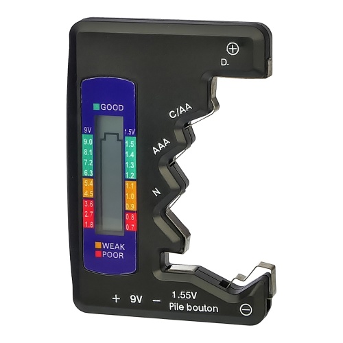 Тестер батарей та акумуляторів з індикаторною шкалою (1.5V, 9V)