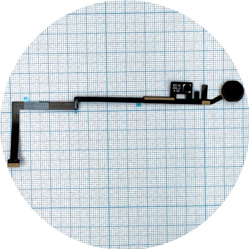 Шлейф Apple iPad 9.7 2017, iPad 9.7 2018 з кнопкою меню Home (чорний оригінал Китай)