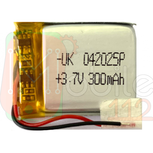 Аккумулятор универсальный 042025P 20 х 19 х 4 мм, 300 mAh 3.7 V