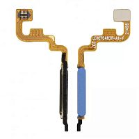 Шлейф Xiaomi Poco M4 Pro, Redmi Note 11, Note 11S Note 12S з кнопкою включення та сканером відбитка пальця (AAA синій)