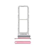 Держатель Sim карты Samsung Galaxy Note 10 (розовый на 2 Sim)
