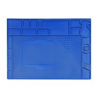 Мат силиконовый, термоустойчивый WEP для ремонта портативной техники и раскладки запчастей (440x310мм)