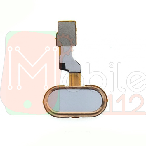 Шлейф Meizu M3S Y685, U10 U680H з кнопкою меню Home золотиста