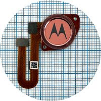 Шлейф Motorola Moto G9 Play XT2083-3 с сканером отпечатка пальца (розовый)