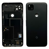 Задняя крышка Google Pixel 4A (черная Original New со стеклом камеры)