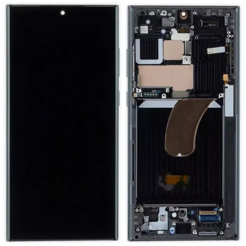 Дисплей Samsung Galaxy S23 Ultra 5G S918 + тачскрин (OLED с черной рамкой)