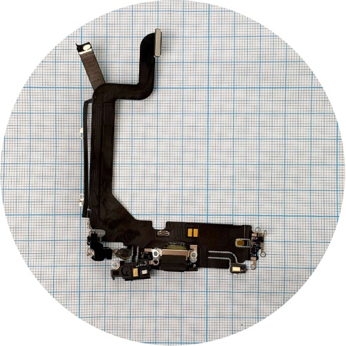 Шлейф Apple iPhone 14 Pro Max з роз'ємом зарядки та мікрофоном (чорний оригінал 100%) Шлейф Apple iPhone 14 Pro Max з роз'ємом зарядки та мікрофоном (чорний оригінал 100%)