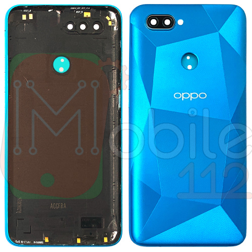 Задняя крышка Oppo A12 CPH2083, CPH2077 совм. Oppo A12s (синяя)