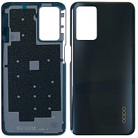 Задняя крышка Oppo A55 4G CPH2325, A55 5G PEMM00 (черная глянцевая ориг 5G)