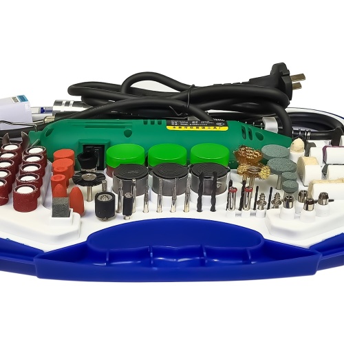 Бормашина в кейсі Aida A-063 (набір насадок для гравіювання, шліфування, полірування, 8000-31000 об/ хв, 220V, 260W) фото 4