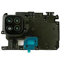 Стекло камеры Xiaomi Redmi 9C, Redmi 9C NFC, Poco C3 (черное c рамкой)