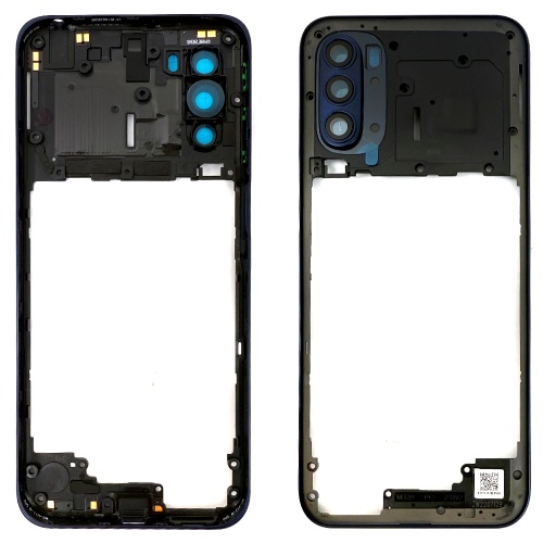 Рамка корпусу Motorola Moto G41 XT2167-2 (синя зі склом камери) Рамка корпусу Motorola Moto G41 XT2167-2 (синя зі склом камери)