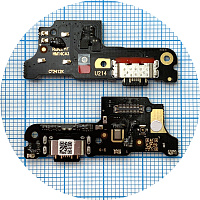 Шлейф Xiaomi Redmi 14C з роз'ємами зарядки, навушників та мікрофоном - нижня плата (AAA)